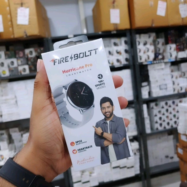 Fire-Boltt Hurricane Pro features a 35.3mm (1.39-inch) Hd Display, 123 Sports Modes, IP67 Water Resistant, Smart Notifications,  Strong Battery Life, and SpO2 Monitoring