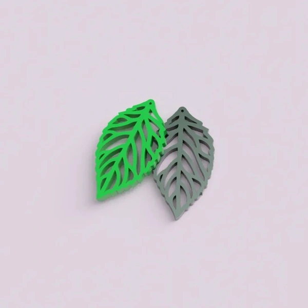 Styra Tibetan Leaf Earring - Harlequin