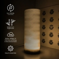 Styra Mesmerizing Wavy Lamp Shade - 10 cm, Chalky