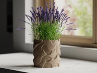 Styra Wavy Pattern Planter Pot - 12 cm, New Orleans