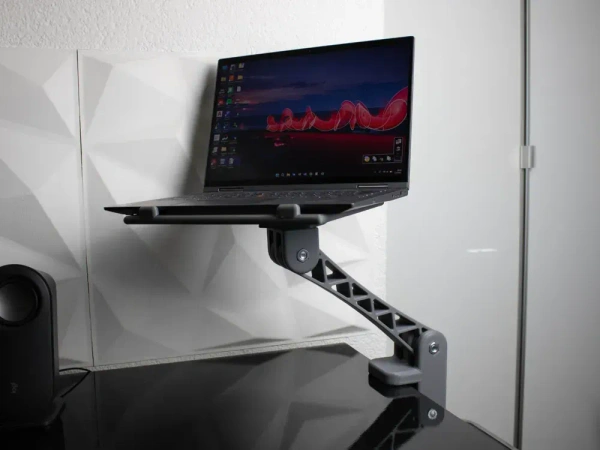 Laptop Mount Stand - Adjustable Height & Angles
