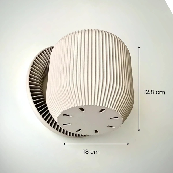 Styra Self Watering Planter Pot - 12.8 cm, Yellow