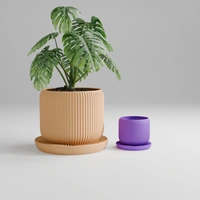 Styra Self Watering Planter Pot - 12.8 cm, Yellow