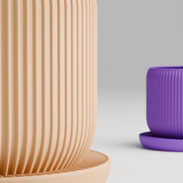 Styra Self Watering Planter Pot - 12.8 cm, Yellow