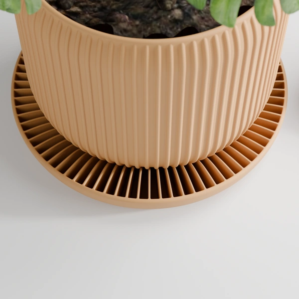Styra Self Watering Planter Pot - 12.8 cm, Yellow
