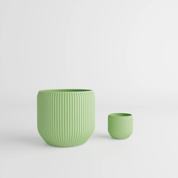 Styra Self Watering Planter Pot - 12.8 cm, Yellow