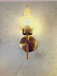 Sri Ram Light House Wallchiere Wall Lamp With Bulb - Golden Grass, White