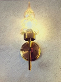 Sri Ram Light House Wallchiere Wall Lamp With Bulb - Golden Grass, White