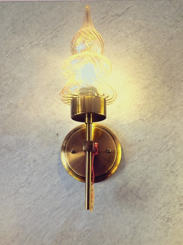 Sri Ram Light House Wallchiere Wall Lamp With Bulb - Golden Grass, White