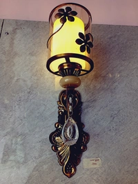 Onecya Royal Fancy Uplight Wall Lamp With Bulb - Woodrush