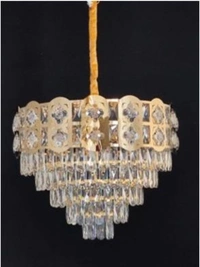 Luxury Crystal LED Chandelier for Living Room | Buy Online in Jaipur - Sriramlighthouse.in - Gold, White