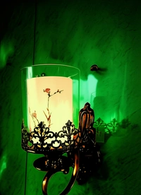 3124 Glass Wall Light - Reef Gold