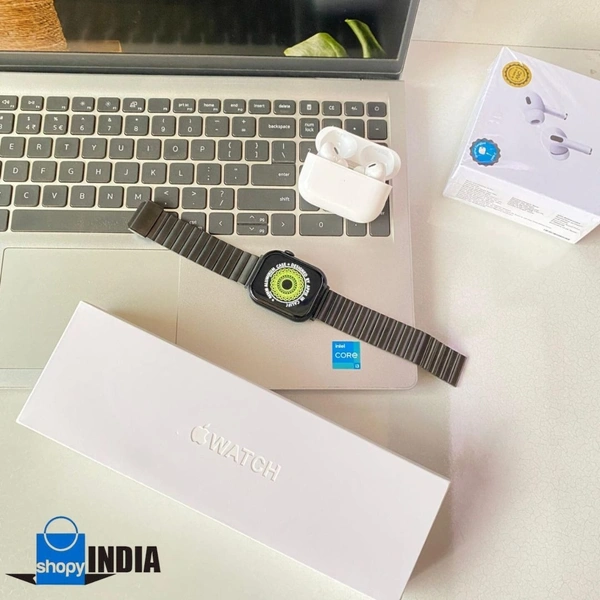 Series10 with apple logo (2 Straps)+Airpod pro2 TypeC ANC OG box Pack