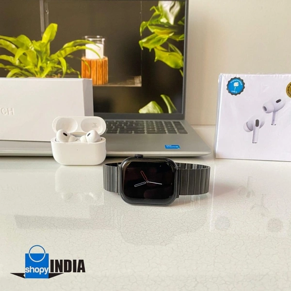 Series10 with apple logo (2 Straps)+Airpod pro2 TypeC ANC OG box Pack