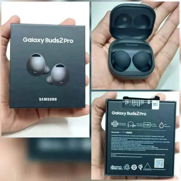 Samsung Galaxy Buds 2 Pro Wireless Earbuds - Black, 1 Year