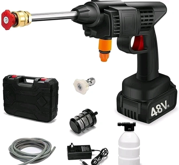 Wireless High Pressure Washer for Car Washing 48V Rechargeable