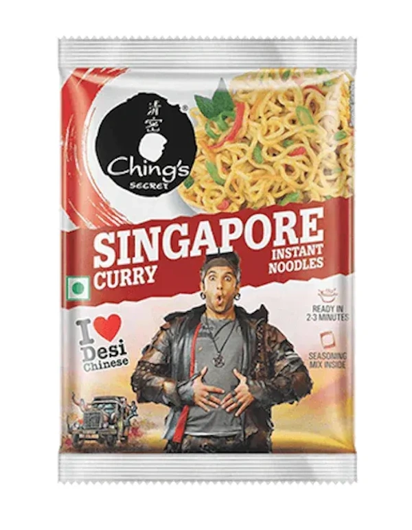 CHINGS SINGAPORE CURRY INSTANT NOODLES - 60GRAMS