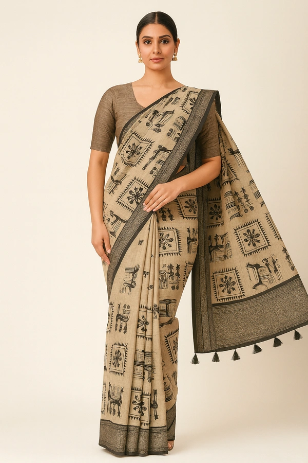 FANCEY SAREE-SKU-300000654