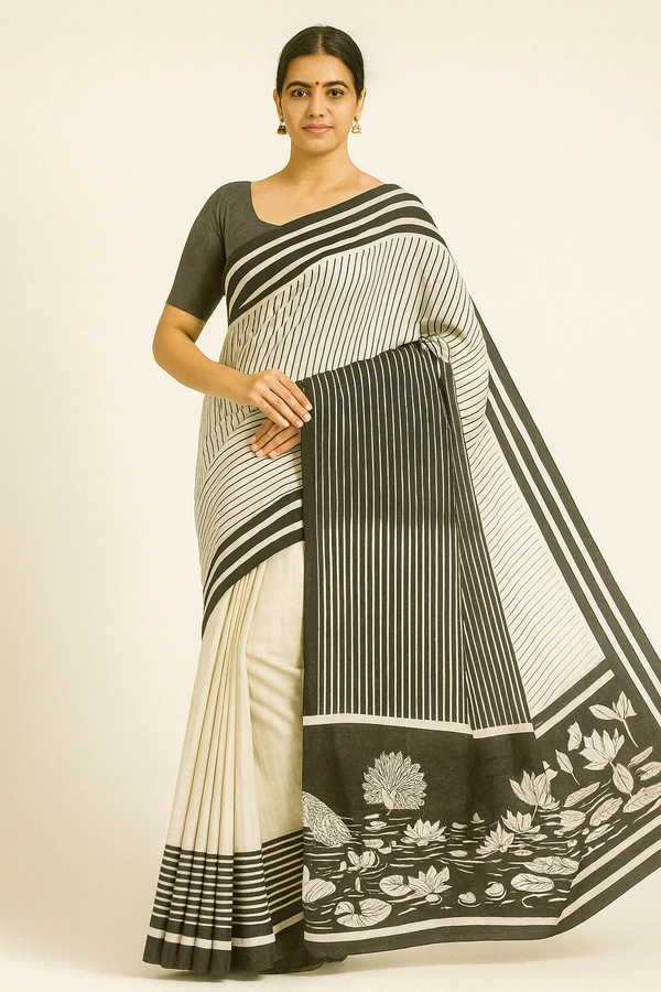 FANCEY SAREE-SKU-300000647