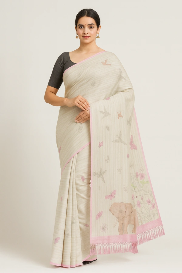 FANCEY SAREE-SKU-300000365