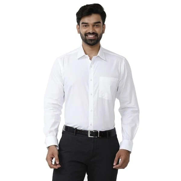 POOMEX SHIRT-COMFORT COTTON - 42, WHITE