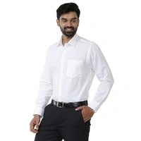 POOMEX SHIRT-COMFORT COTTON - 42, WHITE