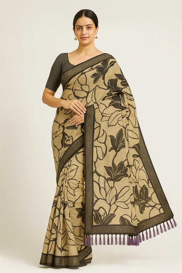 FANCEY SAREE-SKU-300000653