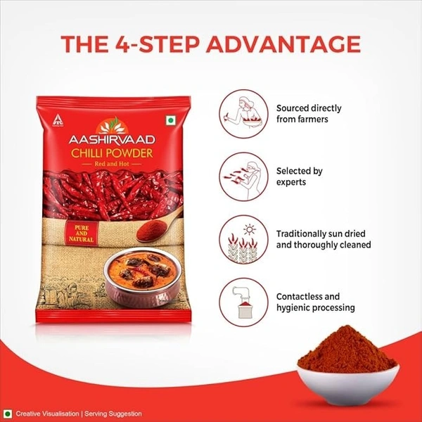 AASHIRVAD CHILLI POWDER - 500GRAMS