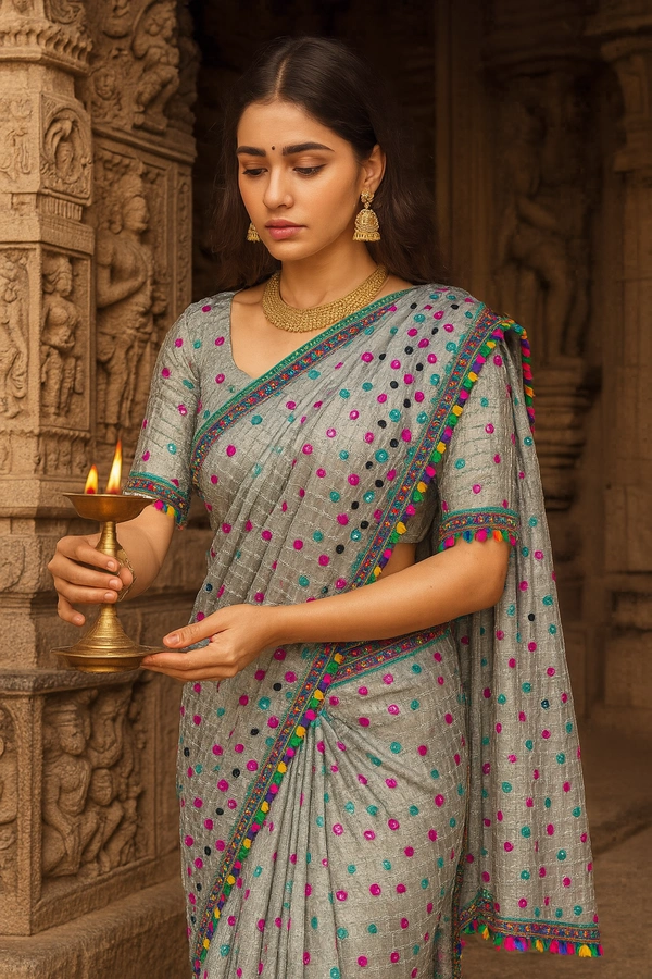 FANCEY SAREE-SKU-200003022