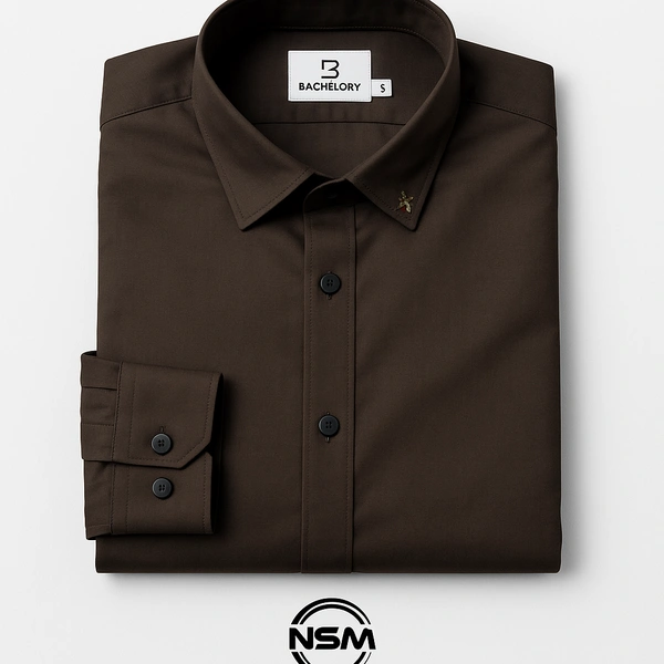 BACHELLERY SHIRT-NEW000000129 - XL, COFFEE