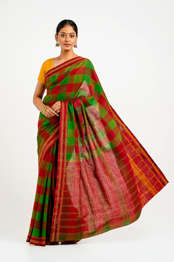 COTTON SAREE-SKU-200001361
