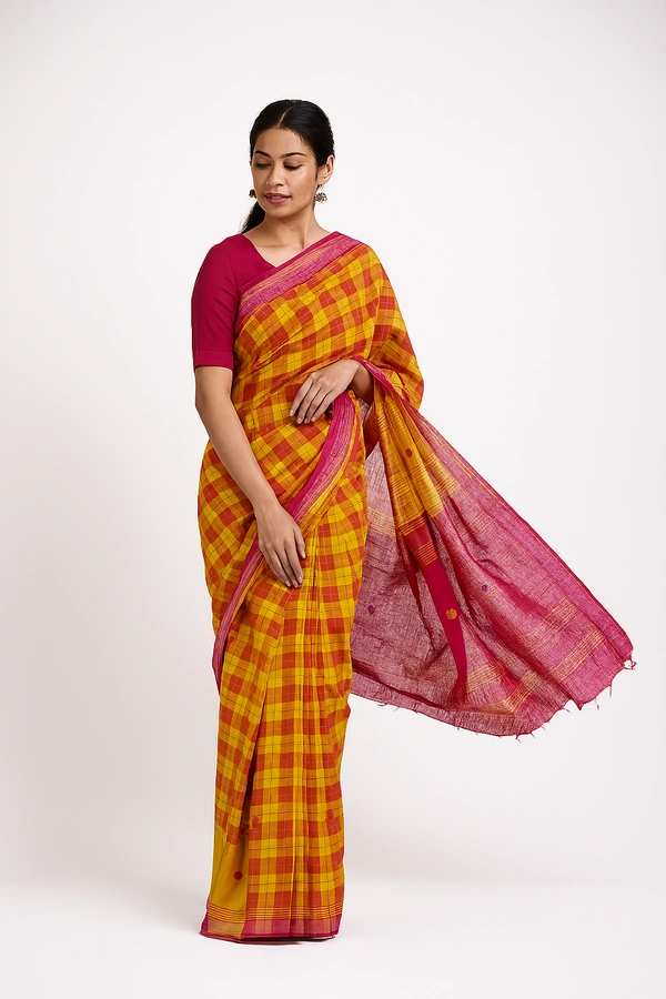 COTTON SAREE-SKU-200001381