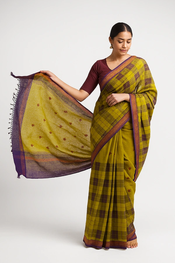 COTTON SAREE-SKU-200001382
