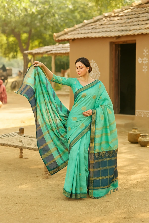 COTTON SAREE-SKU-200001387