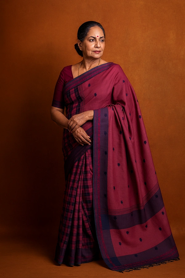 COTTON SAREE-SKU-200001420