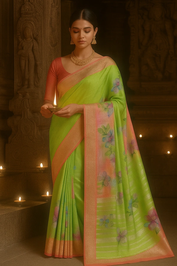 Gsr  Fancy Saree-sku-200002110