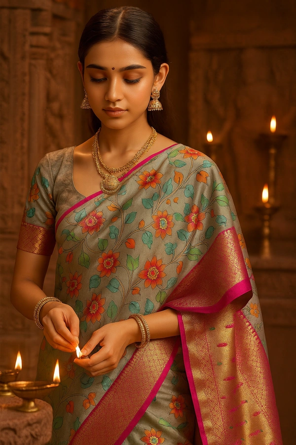 Gsr  Fancy Saree-sku-200002209