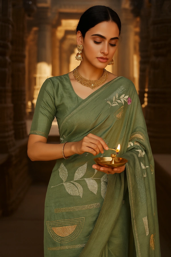 Gsr  Fancy Saree-sku-200002281