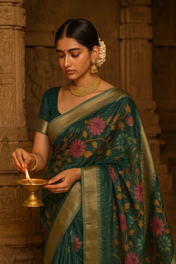 SILK fancey saree-SKU-200002350