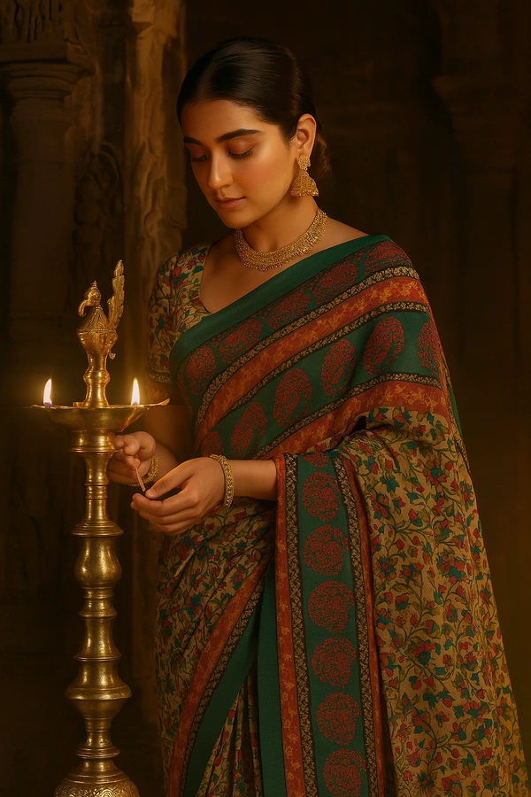 N.J FANCEY SAREE-SKU-200002427