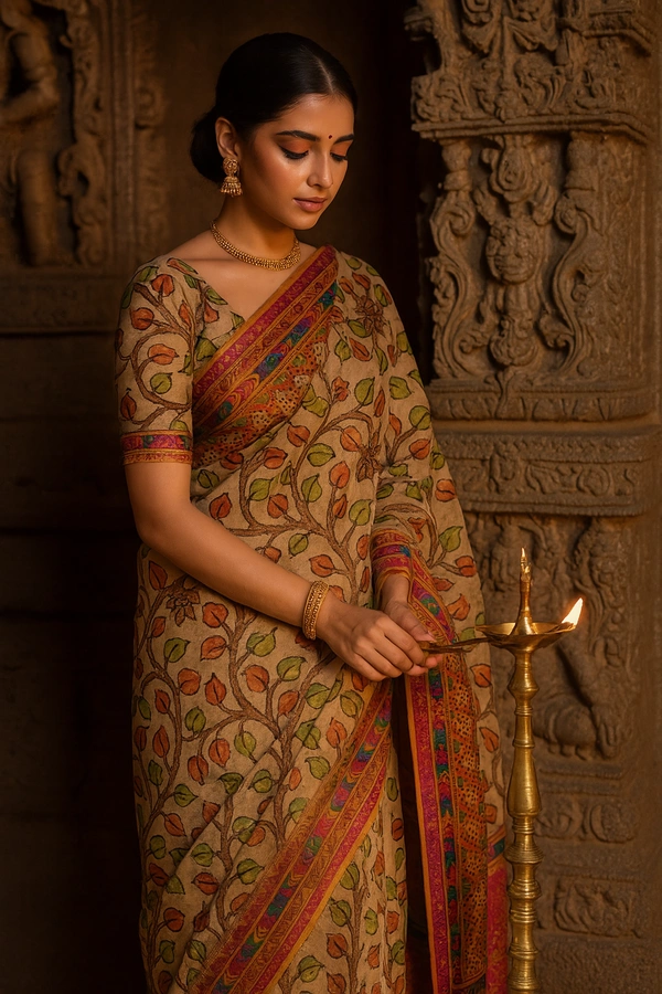 N.J FANCEY SAREE-SKU-200002425