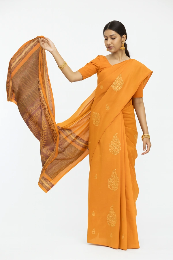 Kotton Saree-sku-200005533
