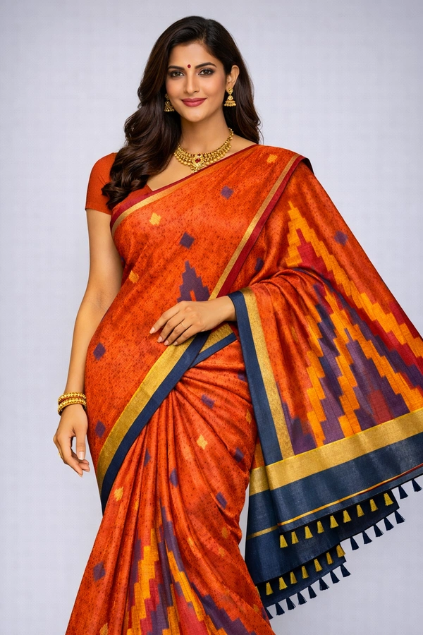 K-FAB COTTON SAREE-SKU-200005940