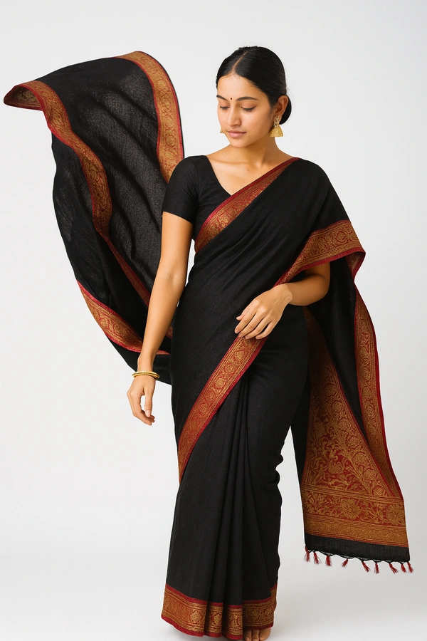 ORDIA FANCEY SAREE-SKU-300000638