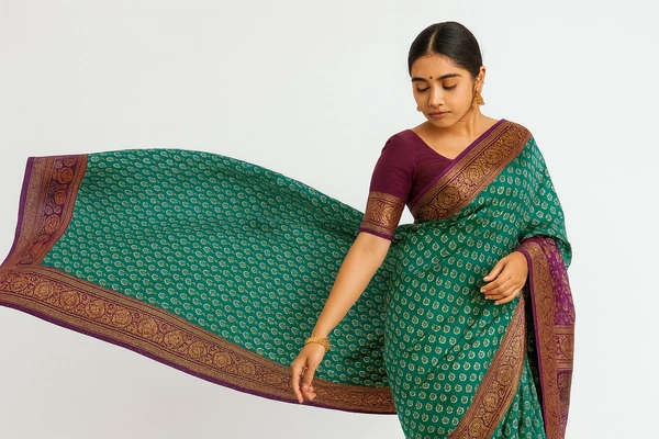 FANCEY SAREE-Sku-300000238