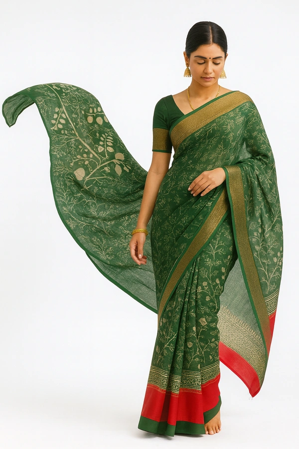 FANCEY SAREE-SKU-300000275