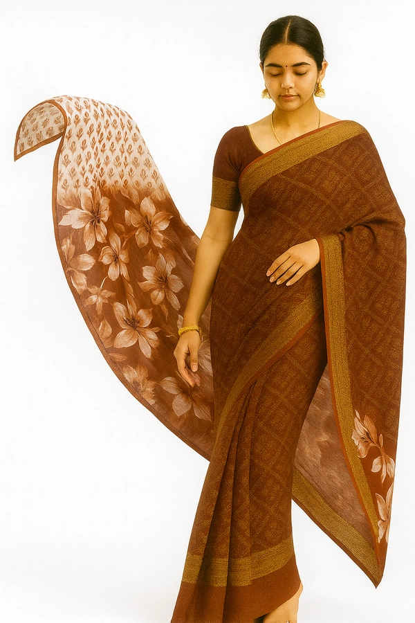 FANCEY SAREE-SKU-300000291