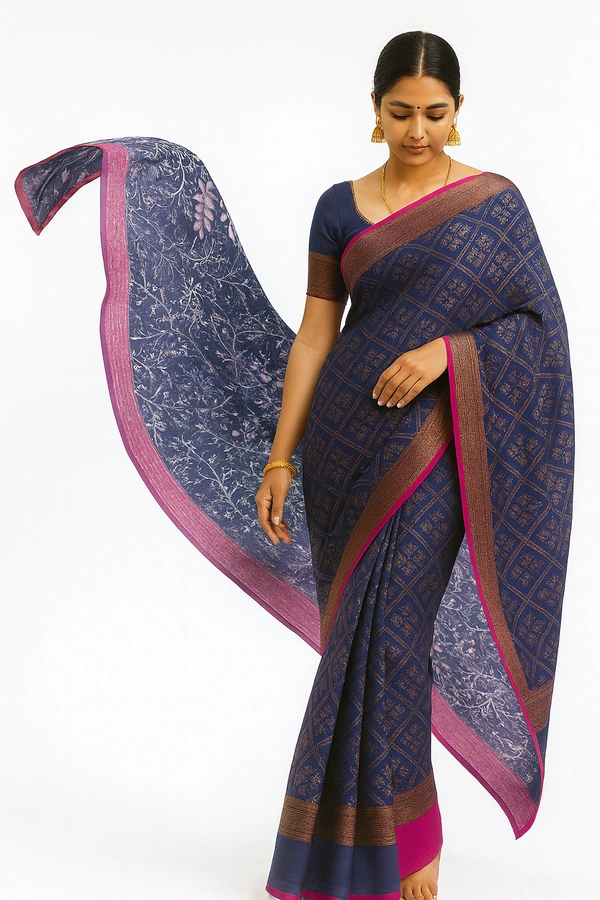 FANCEY SAREE-SKU-300000307