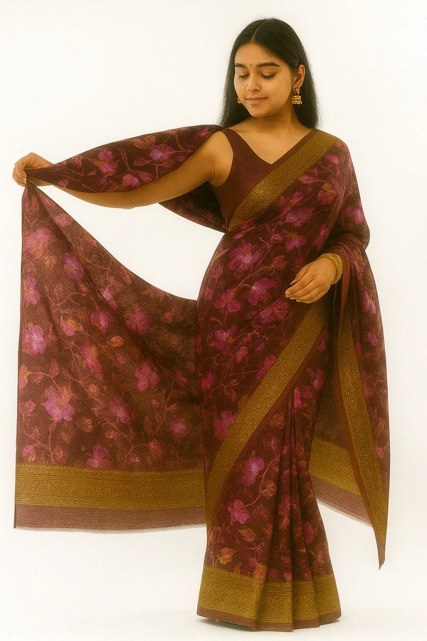 ANIL FANCEY SAREE-SKU-300000320