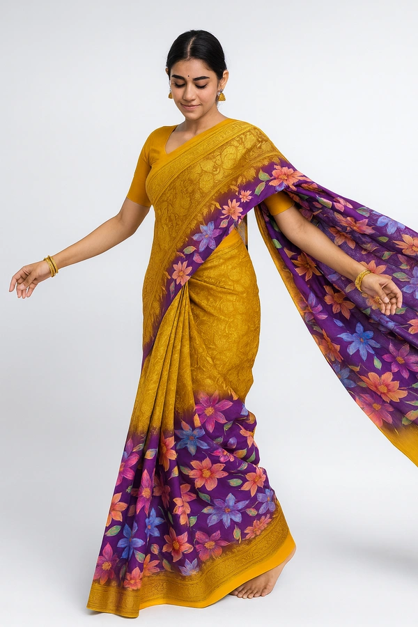 FANCEY SAREE-SKU-300000321